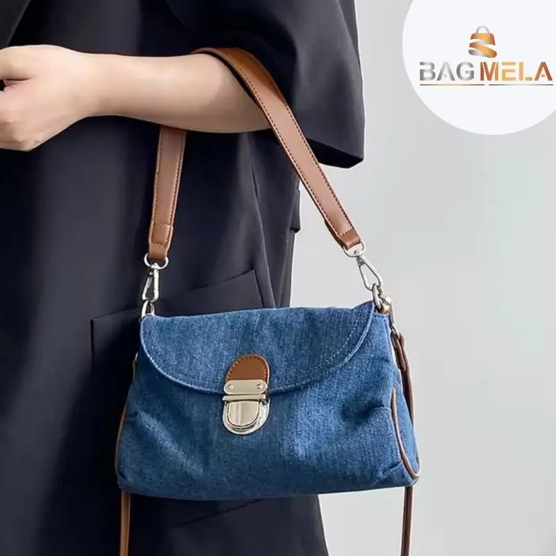 RH-07 Denim Charm Crossbody Bag - Image 5