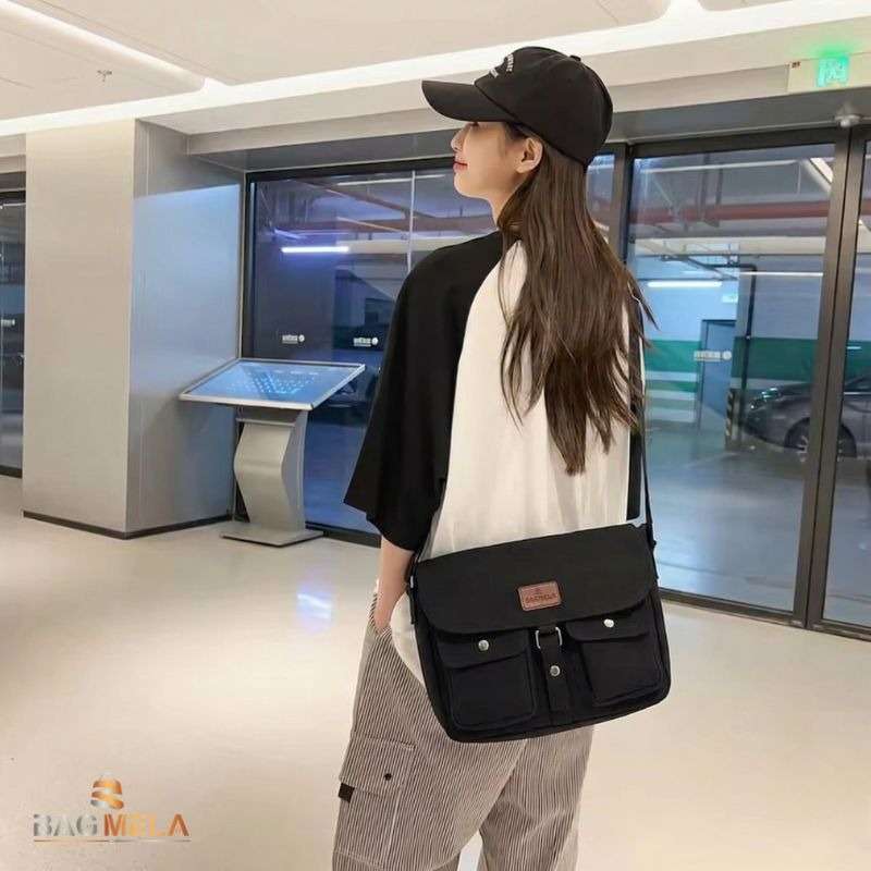 Rh-04 Denim Ladies Side bag black 1