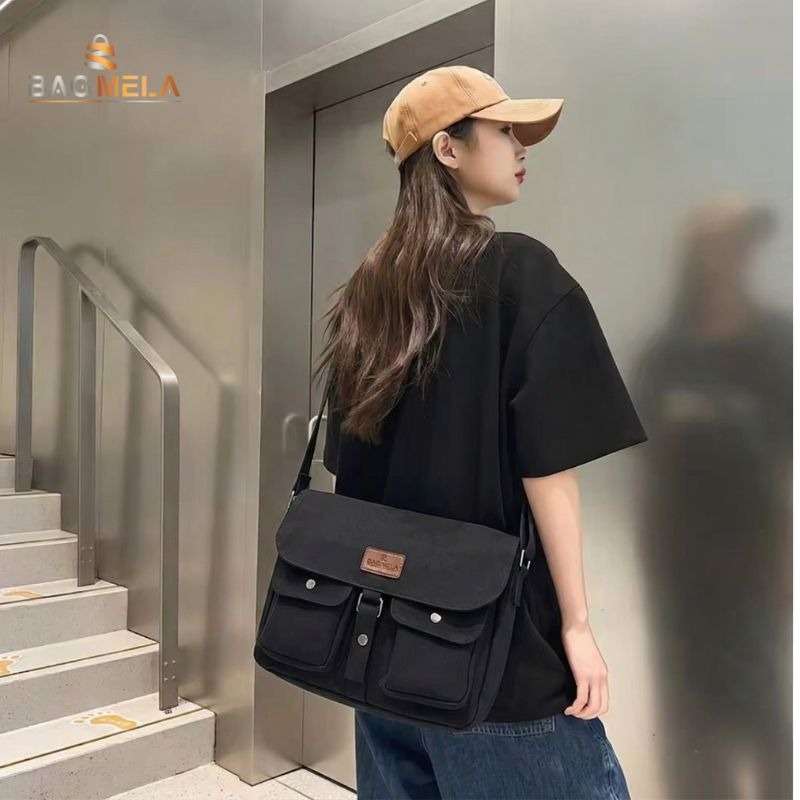 Rh-04 Denim Ladies Side bag black 1 - Image 3