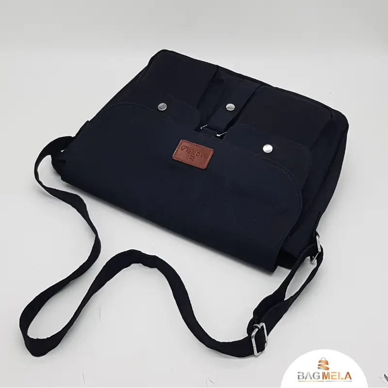 Rh-04 Denim Ladies Side bag black 1 - Image 4
